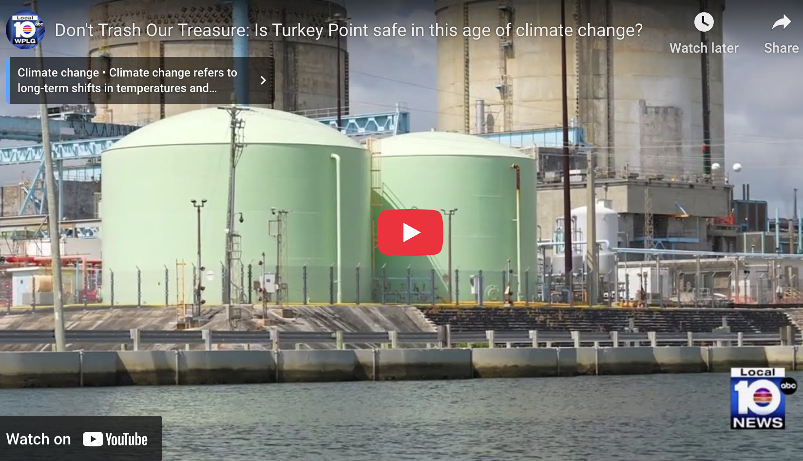 WPLG Anchor Talks Turkey Point Safety with Miami Waterkeeper